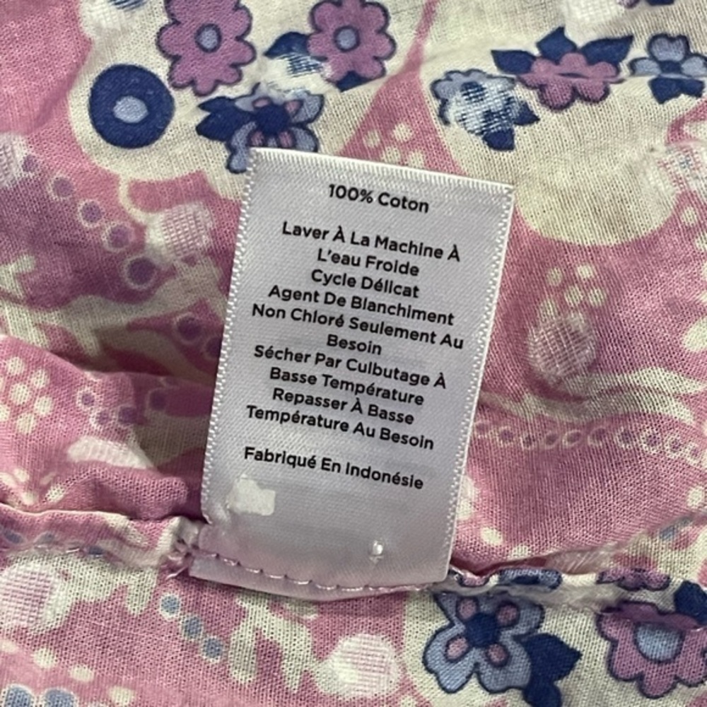 Talbots Funky Button Down Collared Pink And Purpl… - image 6